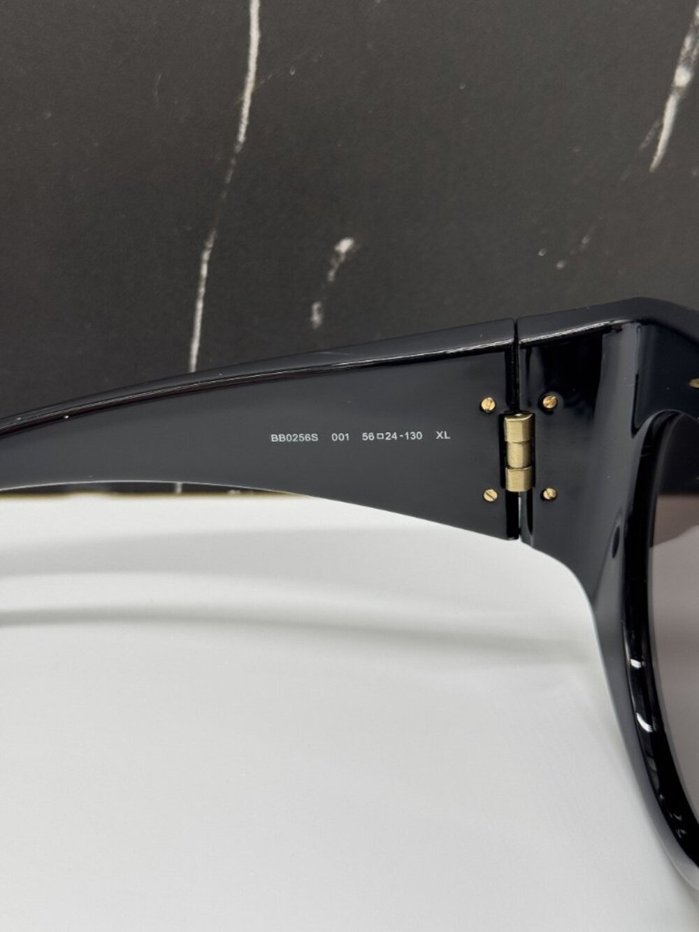 NEW BALENCIAGA BB0256S 001 BLACK BUTTERFLY WOMEN SUNGLASSES BALENCIAGA EYEWEAR - Picture 10 of 12